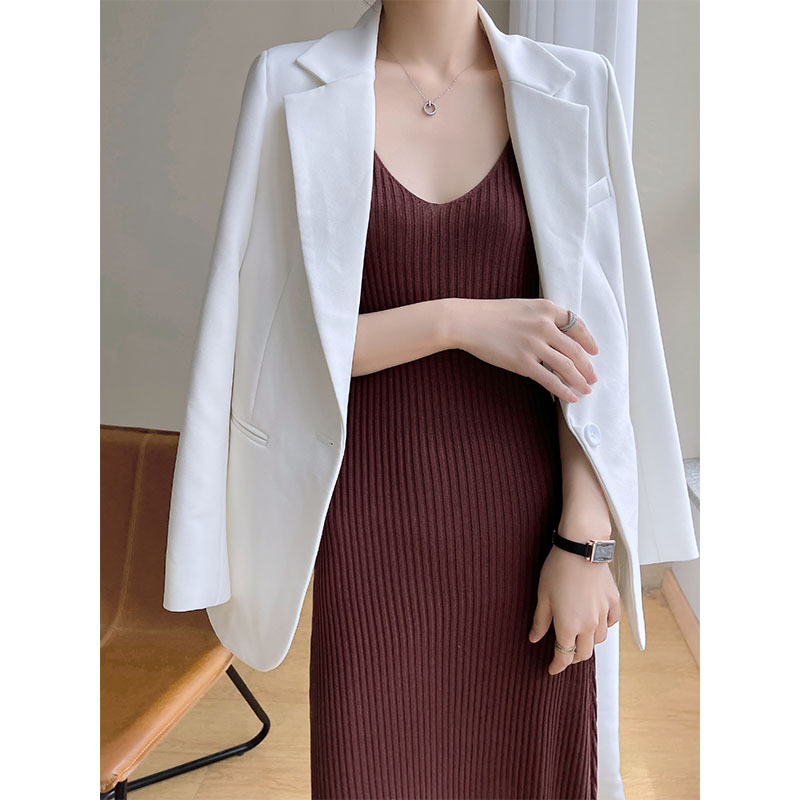 Ice silk knitted suspender dress women's vest bottoming skirt 16