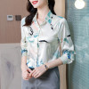 Silk Shirt Ladies Top Feminine Shirt Long Sleeve 22