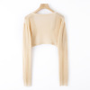 Thin ice silk knitted long-sleeved cardigan 25