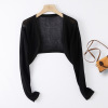 Thin ice silk knitted long-sleeved cardigan 25