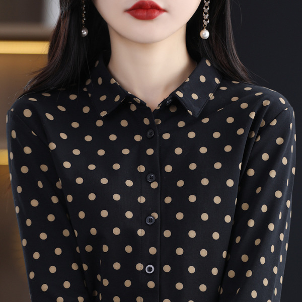 western style long sleeve shirt loose bottoming shirt 54