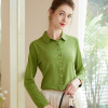 doll collar shirt long sleeve top 92