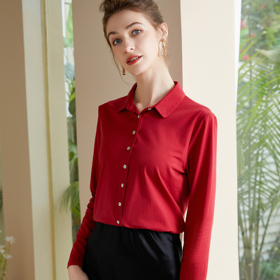 doll collar shirt long sleeve top 92