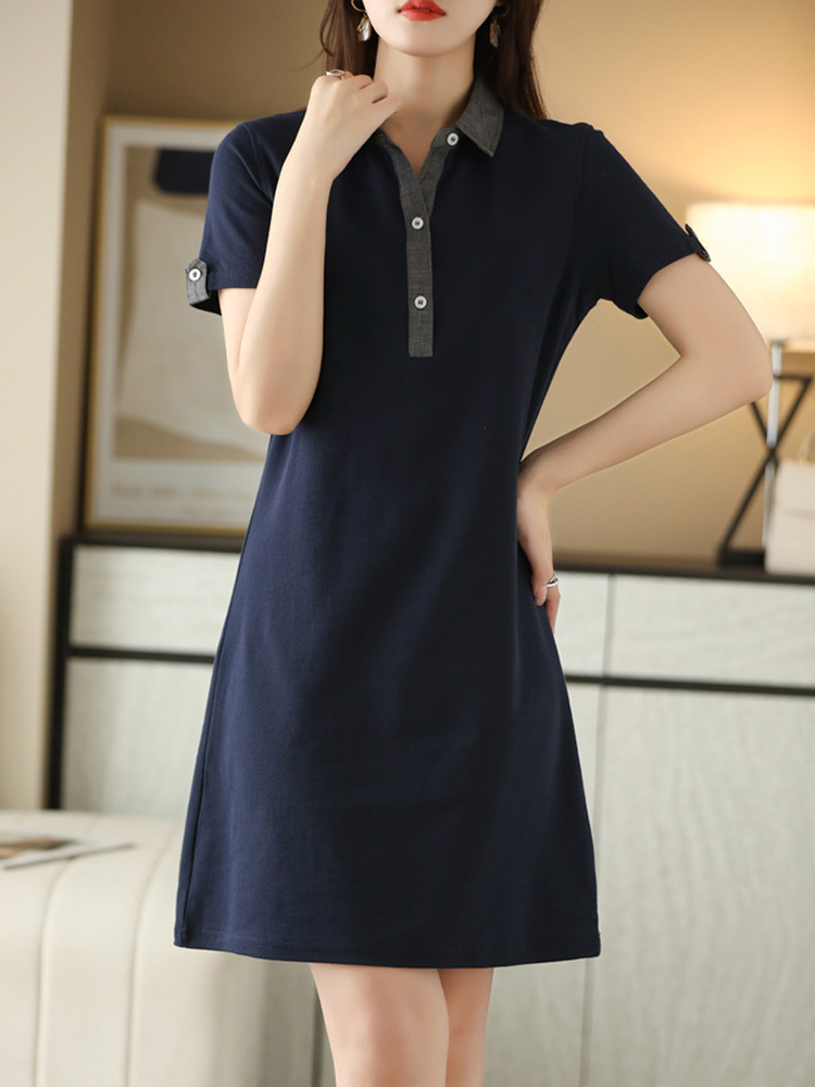 fashion elegant mid length dress 136