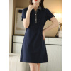 fashion elegant mid length dress 136