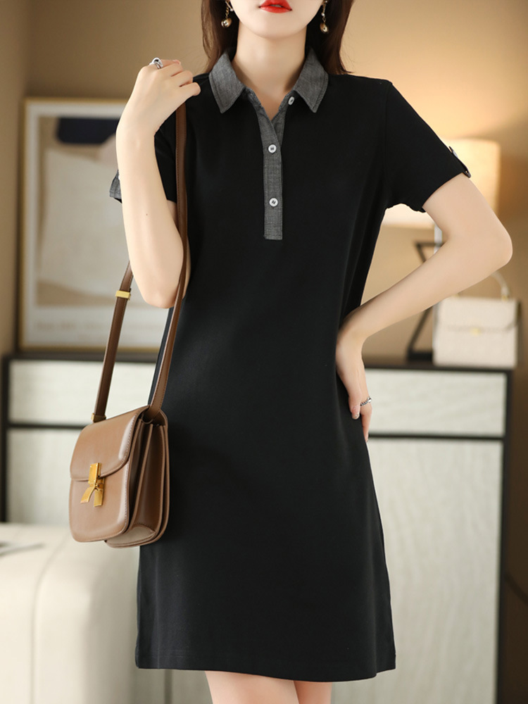 fashion elegant mid length dress 136