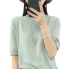 Half-sleeve knitted bottoming shirt loose half-sleeved T-shirt 134