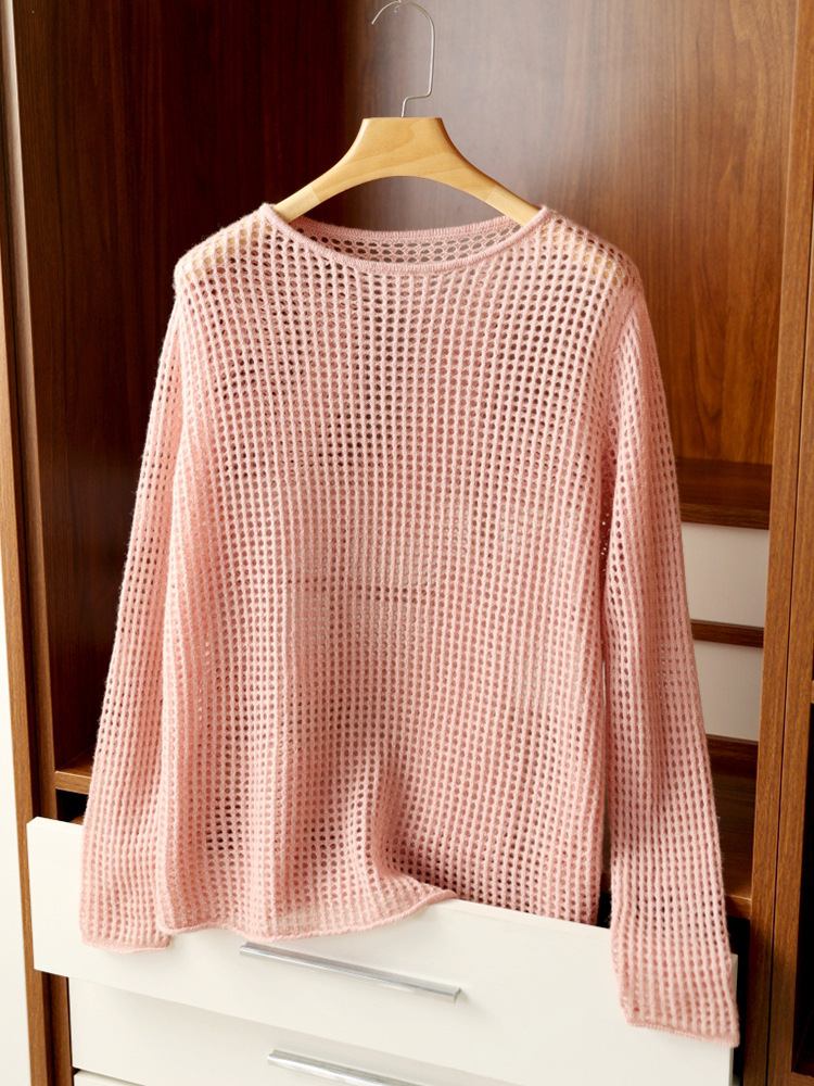 Hollow blouse new style mesh shirt top 144