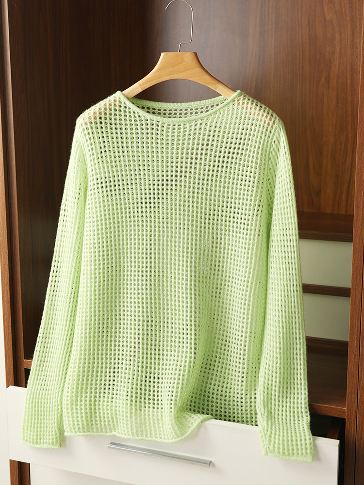 Hollow blouse new style mesh shirt top 144