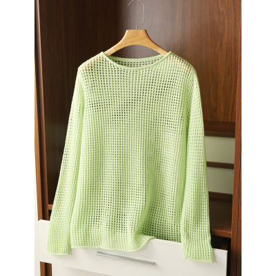 Hollow blouse new style mesh shirt top 144