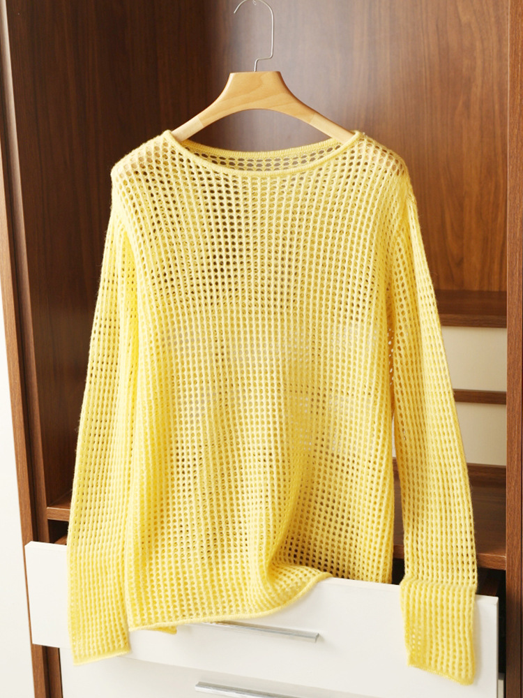 Hollow blouse new style mesh shirt top 144
