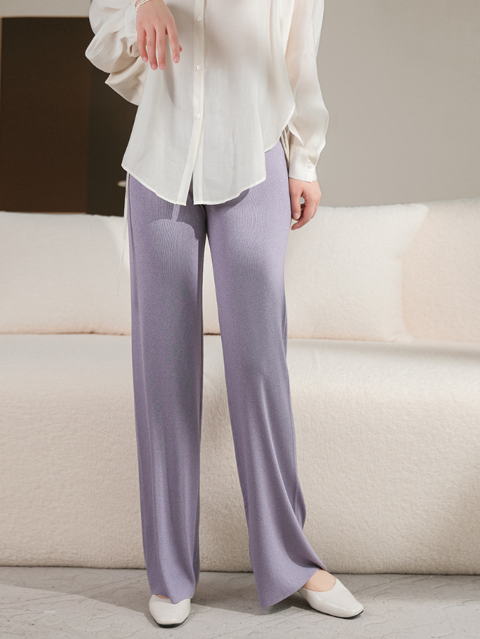 Ice silk wide leg pants straight leg trousers 88