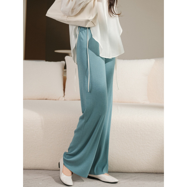 Ice silk wide leg pants straight leg trousers 88