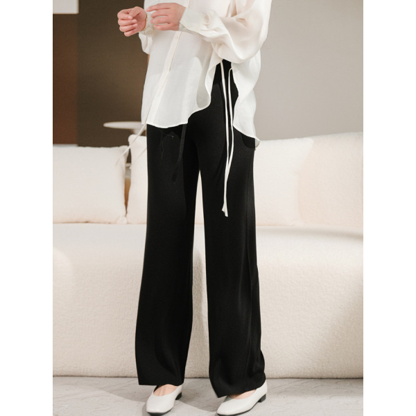 Ice silk wide leg pants straight leg trousers 88
