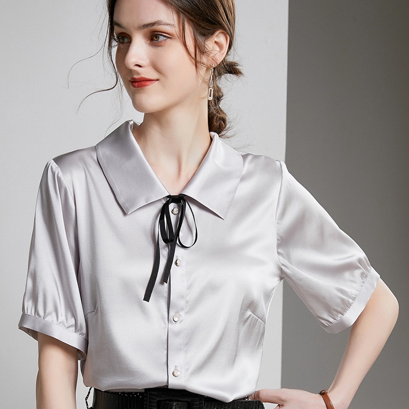 loose satin silk shirt 94