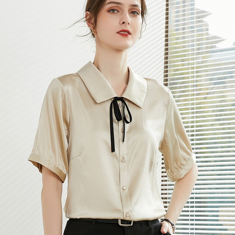 loose satin silk shirt 94
