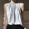 Mulberry silk knitted bottoming shirt sleeveless top 107