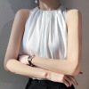Mulberry silk knitted bottoming shirt sleeveless top 107