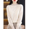 niche lace mesh bottoming shirt 62