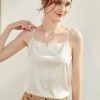 Off-neck silk-satin camisole 127