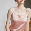 Off-neck silk-satin camisole 127