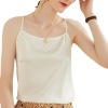 Off-neck silk-satin camisole 127