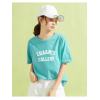 round neck loose t-shirt thin bottoming top western style 149
