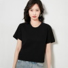 Round neck short sleeve cotton couple t-shirt 148