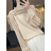 Round neck sweater western style mesh inner knitted bottoming shirt 81