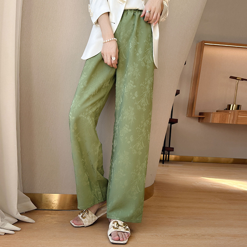 Slim Cupro Sports Straight Leg Pants 80