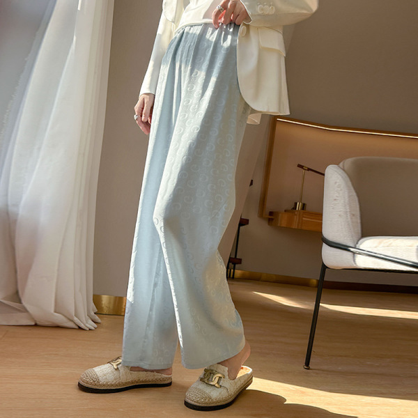 Slim Cupro Sports Straight Leg Pants 80