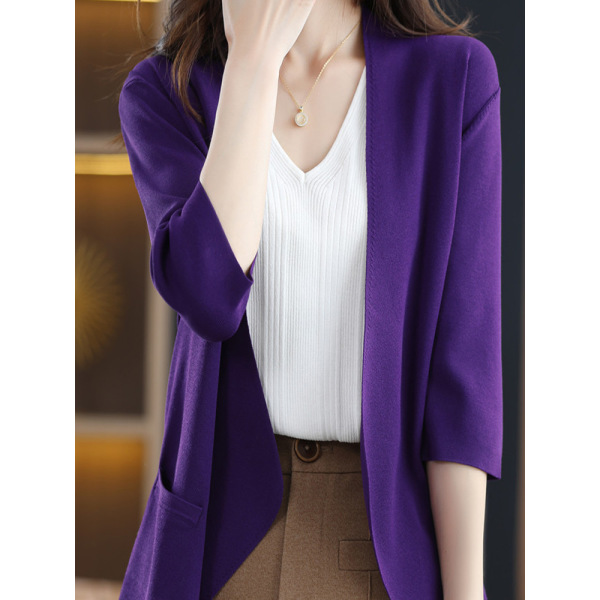 Spring and Autumn Knitted Sweater Jacket Looks Loose 64