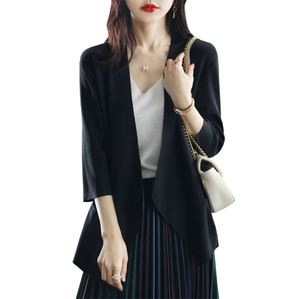 Spring and Autumn Knitted Sweater Jacket Looks Loose 64