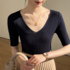 T-shirt women's slim fit thin knitted bottoming shirt 56