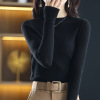 Ultra-thin women's round neck Korean style knitted sweater 143