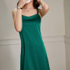 V neck suspender dress women's slim mid length skirt 97