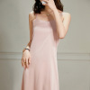 V neck suspender dress women's slim mid length skirt 97