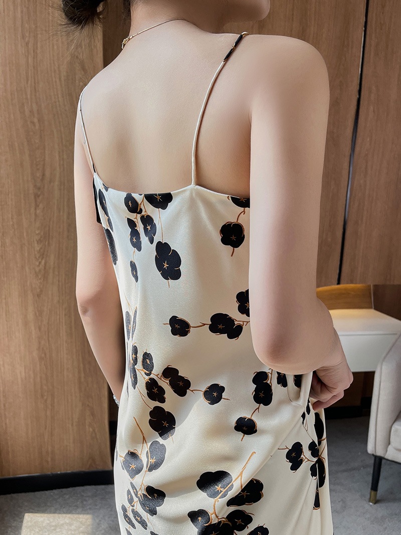 V-neck suspender floral dress 73