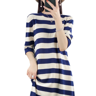 women's loose slim cotton dress 66