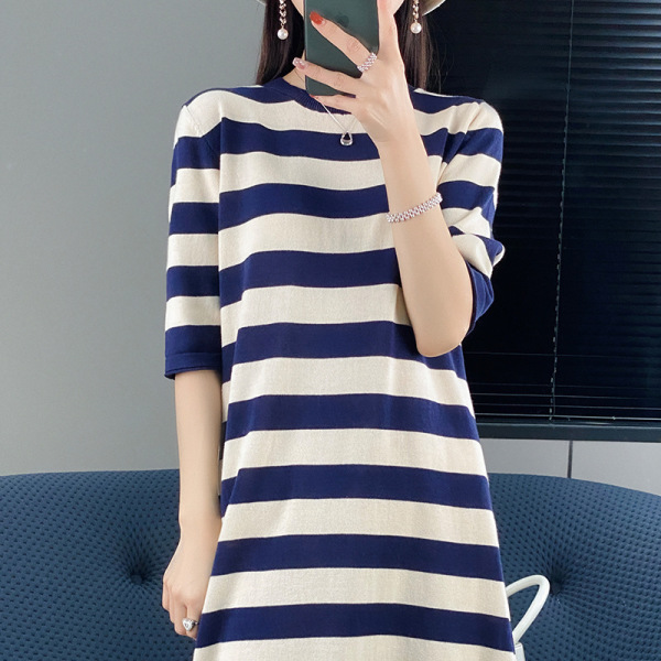 women's loose slim cotton dress 66
