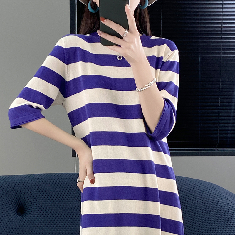 women's loose slim cotton dress 66