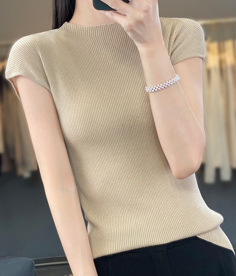 women's thin knitted sleeveless vest 76