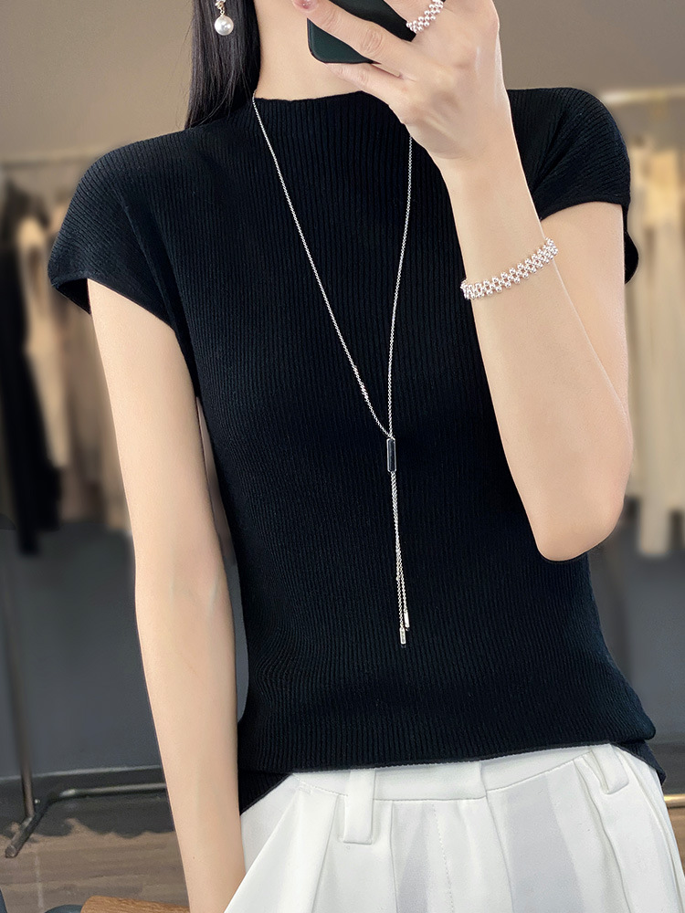 women's thin knitted sleeveless vest 76