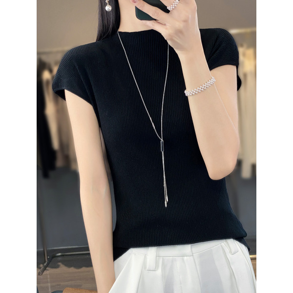 women's thin knitted sleeveless vest 76