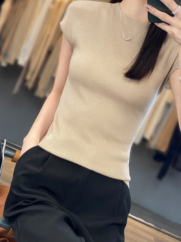 women's thin knitted sleeveless vest 76