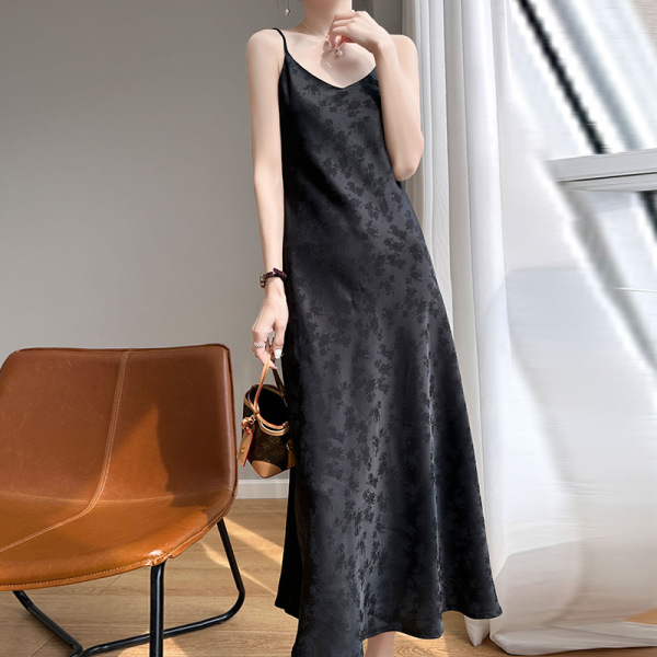 women's v neck suspender dress 111