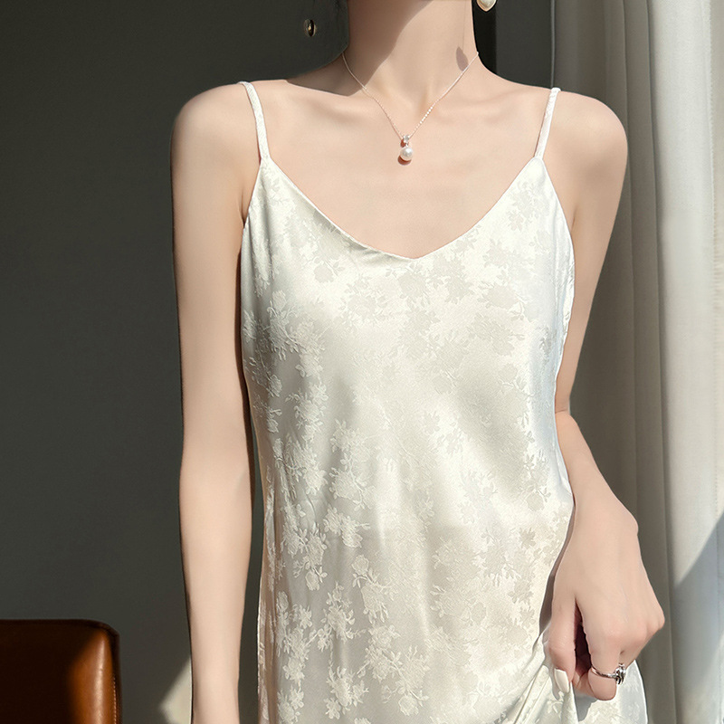 women's v neck suspender dress 111