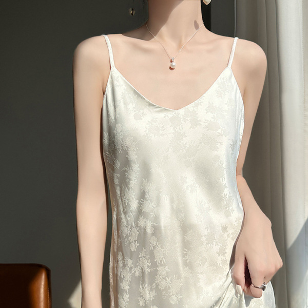 women's v neck suspender dress 111